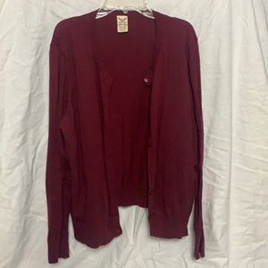 Burgundy Lightweight Cardigan
